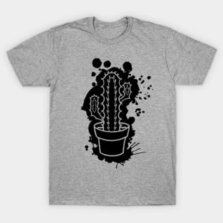 Euphorbia Pseudo Cactus - Splatter Cut Out T-Shirt